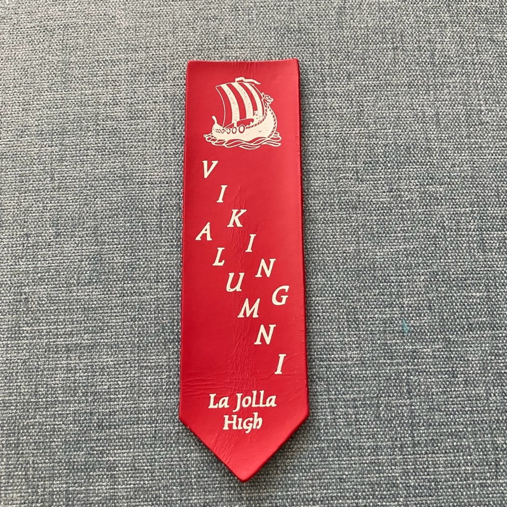 La Jolla High School Viking Alumni Leather Bookmark